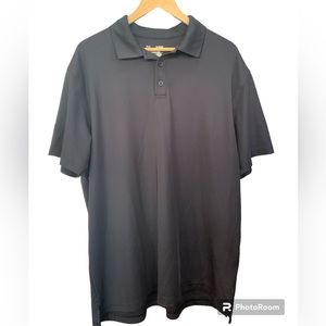 Men’s Black color Heat Gear loose polo shirt size XL